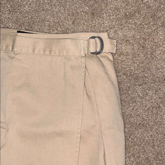 Khaki wraparound midi skirt - Picture 3 of 4